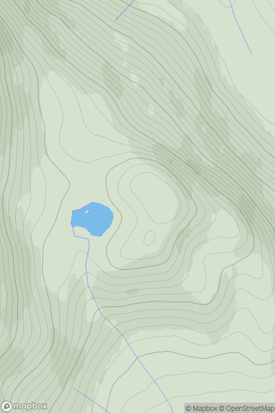 Thumbnail image for Creag Riabhach [Durness to Loch Shin] showing contour plot for surrounding peak
